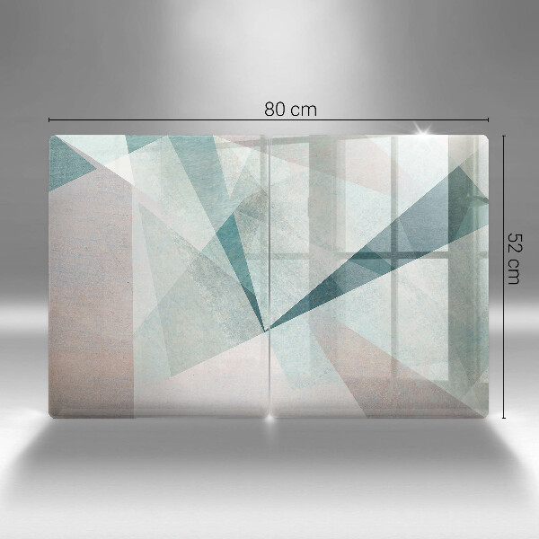 Placă sticla protectie aragaz Abstracție ascuțită