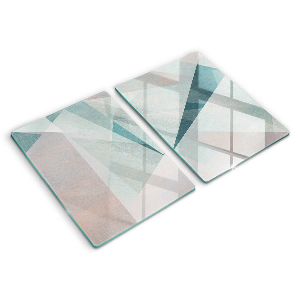 Placă sticla protectie aragaz Abstracție ascuțită