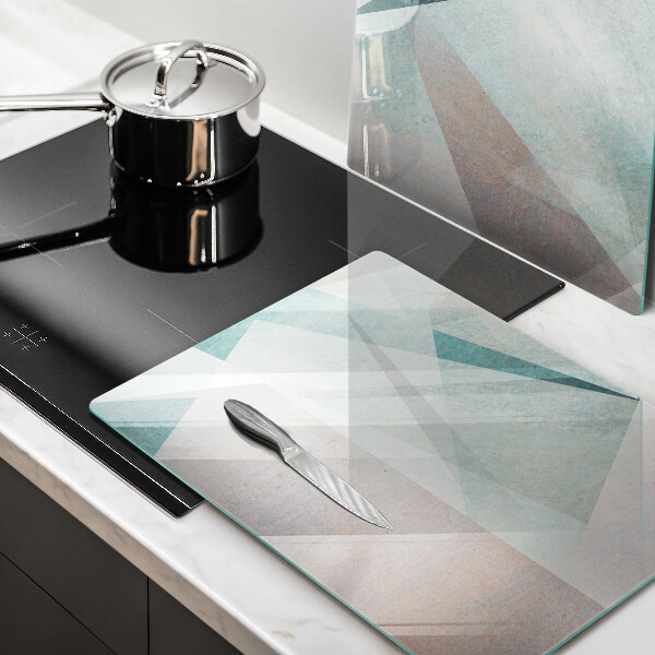 Placă sticla protectie aragaz Abstracție ascuțită