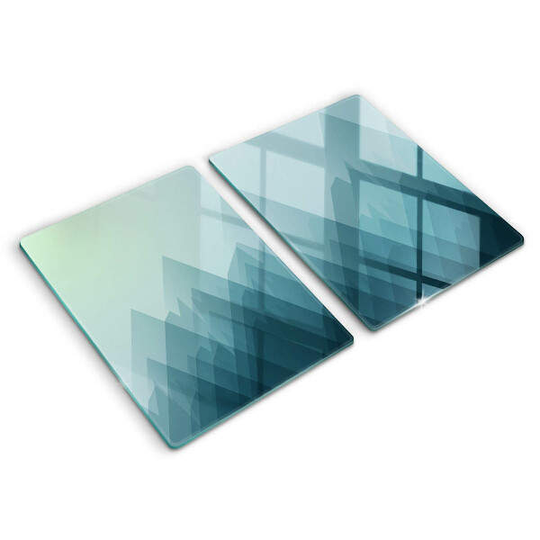 Placă sticla protectie aragaz Munți abstracti