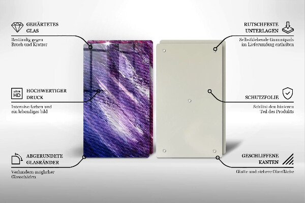 Placă sticla protectie aragaz Abstracția vopselei