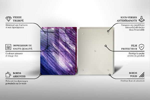 Placă sticla protectie aragaz Abstracția vopselei