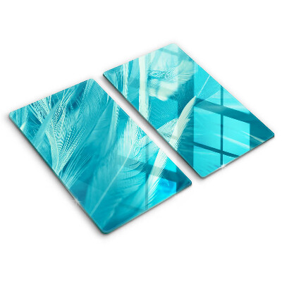 Placă din sticla protectie perete Pene delicate