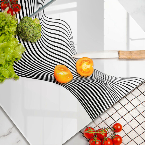 Placă din sticla protectie perete Abstracția liniară