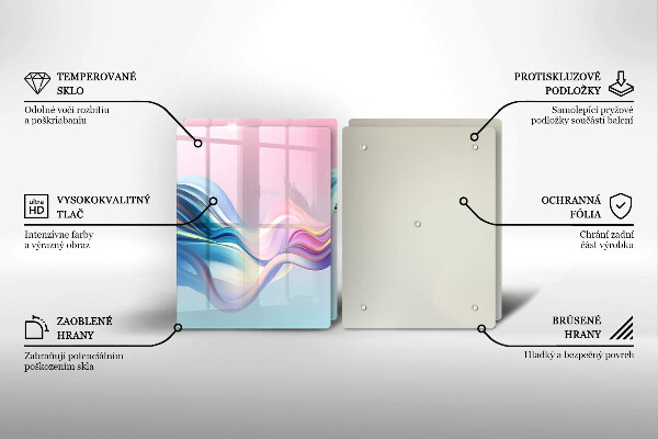 Placă sticla protectie aragaz Abstracția pastelului