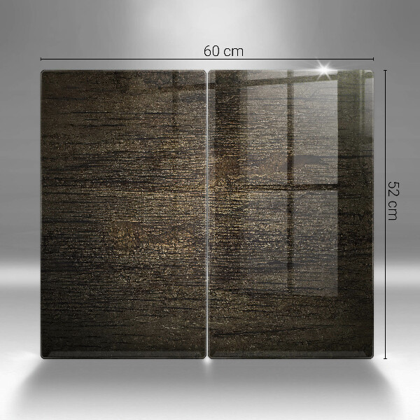 Placă sticla protectie aragaz Textura scoarță de lemn