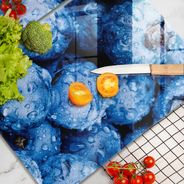 Placă sticla protectie aragaz Afine suculente