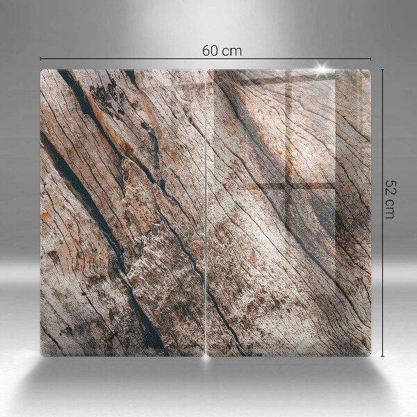 Placă sticla protectie aragaz Structura din lemn