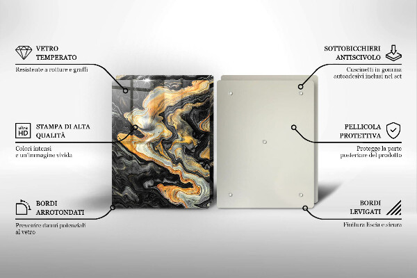 Placă sticla protectie aragaz Structura abstractă