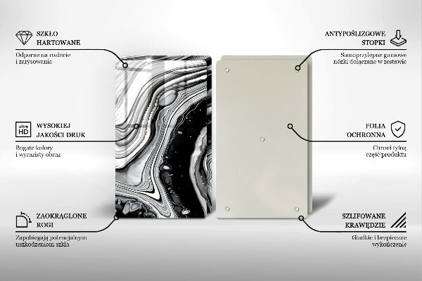 Placă sticla protectie aragaz Abstracția cernelii