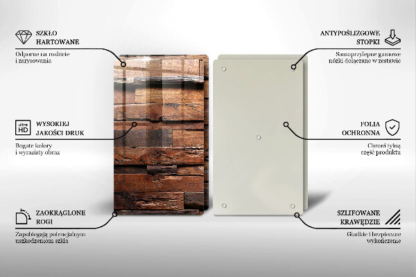 Placă sticla protectie aragaz Scânduri decorative din lemn