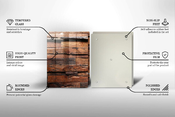 Placă sticla protectie aragaz Scânduri decorative din lemn