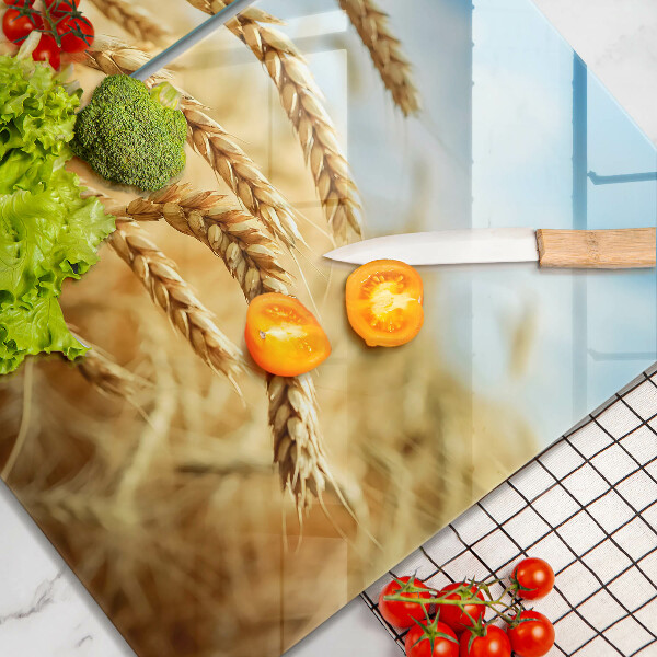 Placă din sticla protectie perete Spice de cereale în câmp