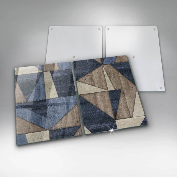 Placă din sticla protectie perete Abstracția geometrică