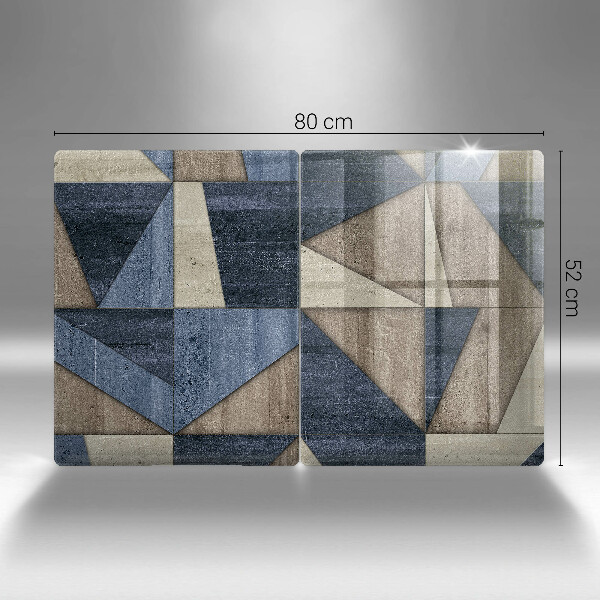 Placă din sticla protectie perete Abstracția geometrică