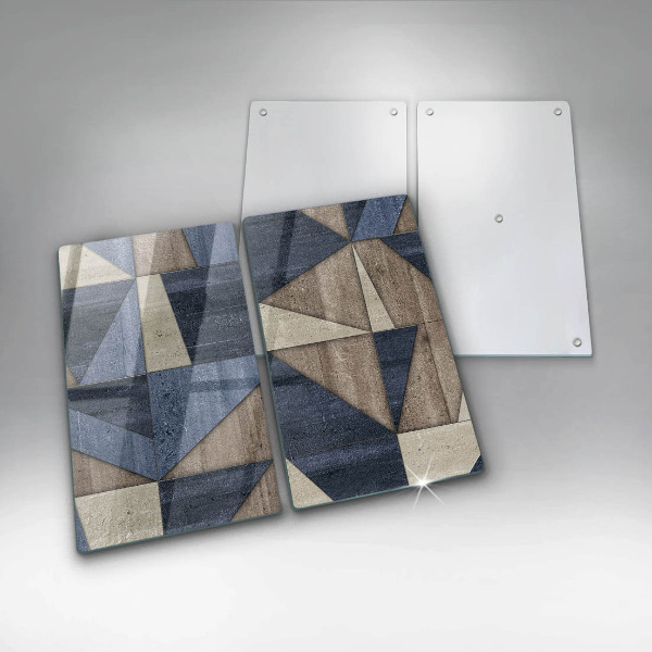 Placă din sticla protectie perete Abstracția geometrică