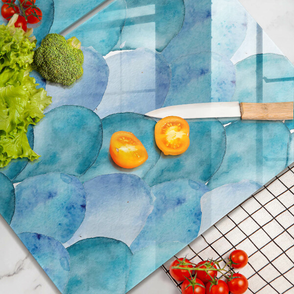 Placă din sticla protectie perete Solzi de acuarelă