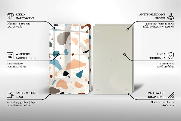 Placă din sticla protectie perete Gresie decorativa