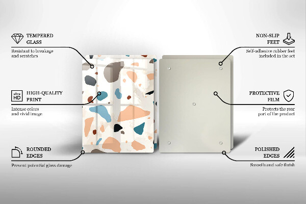 Placă din sticla protectie perete Gresie decorativa