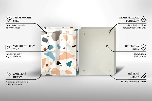 Placă din sticla protectie perete Gresie decorativa