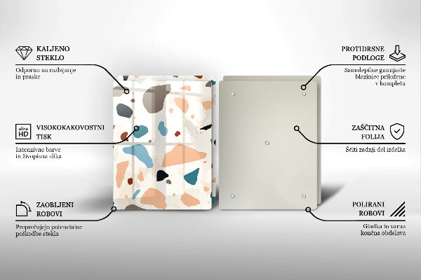 Placă din sticla protectie perete Gresie decorativa