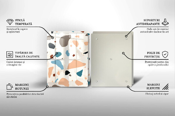 Placă din sticla protectie perete Gresie decorativa