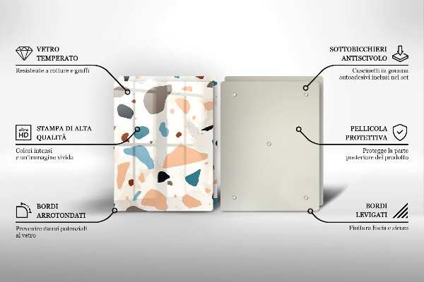 Placă din sticla protectie perete Gresie decorativa