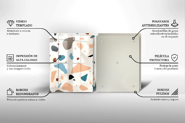 Placă din sticla protectie perete Gresie decorativa