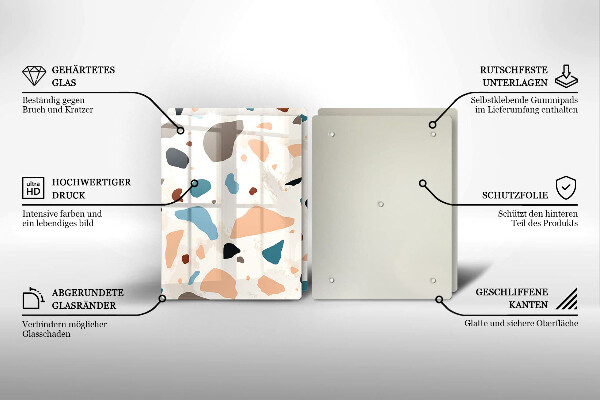 Placă din sticla protectie perete Gresie decorativa