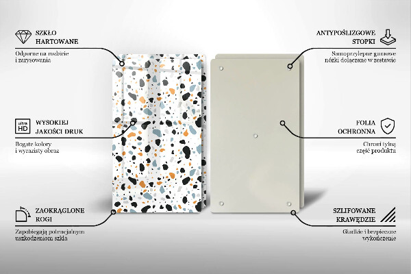 Placă din sticla protectie perete Gresie decorativa