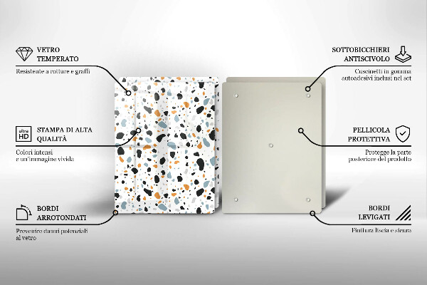 Placă din sticla protectie perete Gresie decorativa