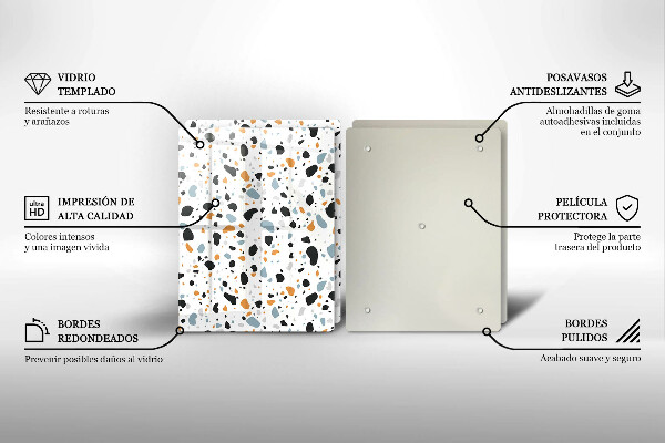 Placă din sticla protectie perete Gresie decorativa