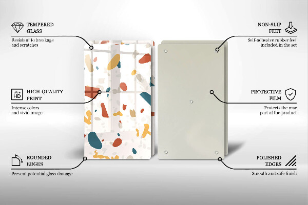 Placă din sticla protectie perete Gresie decorativa