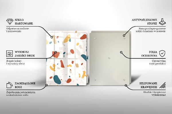 Placă din sticla protectie perete Gresie decorativa