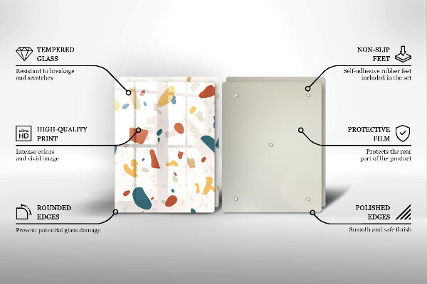 Placă din sticla protectie perete Gresie decorativa