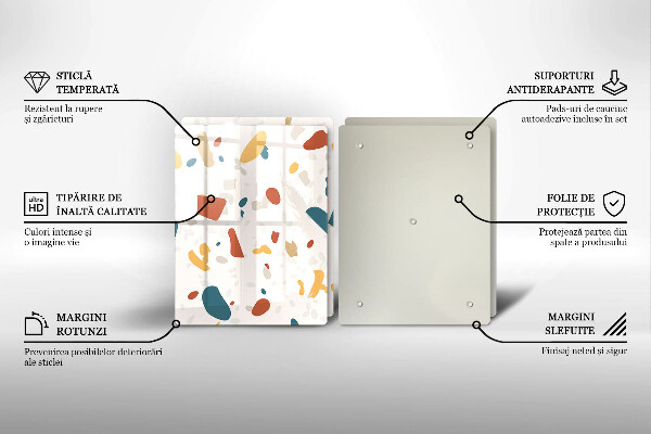 Placă din sticla protectie perete Gresie decorativa