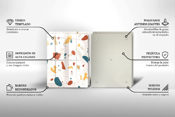 Placă din sticla protectie perete Gresie decorativa