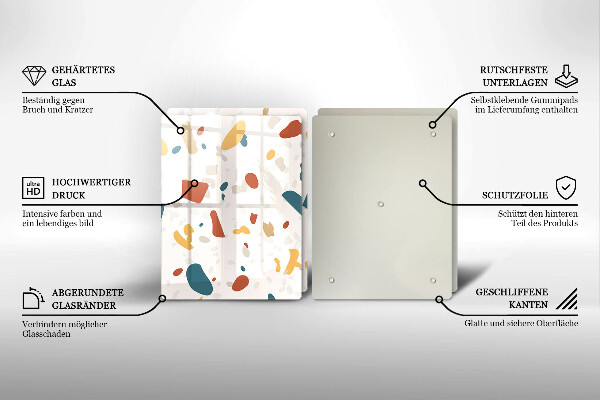 Placă din sticla protectie perete Gresie decorativa