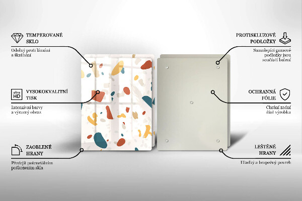 Placă din sticla protectie perete Gresie decorativa