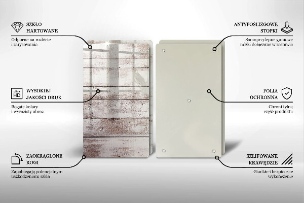 Placă sticla protectie aragaz Scânduri vechi de lemn