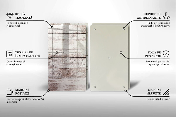 Placă sticla protectie aragaz Scânduri vechi de lemn