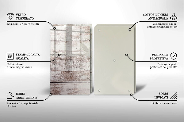 Placă sticla protectie aragaz Scânduri vechi de lemn