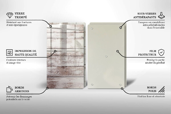 Placă sticla protectie aragaz Scânduri vechi de lemn