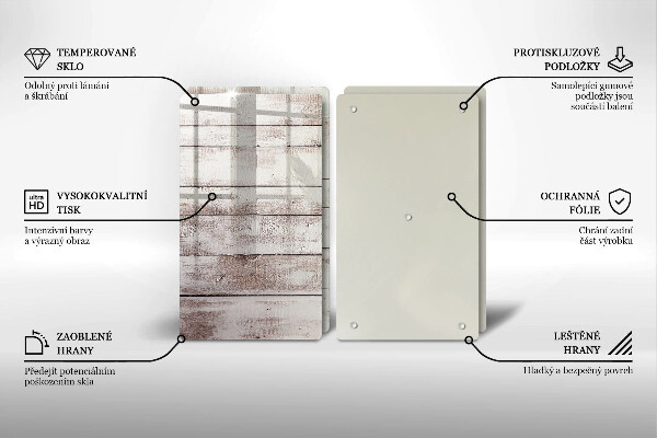 Placă sticla protectie aragaz Scânduri vechi de lemn