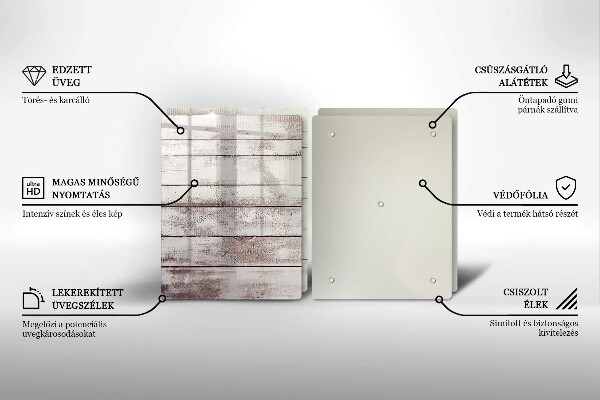 Placă sticla protectie aragaz Scânduri vechi de lemn