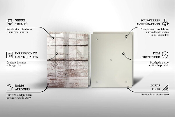 Placă sticla protectie aragaz Scânduri vechi de lemn