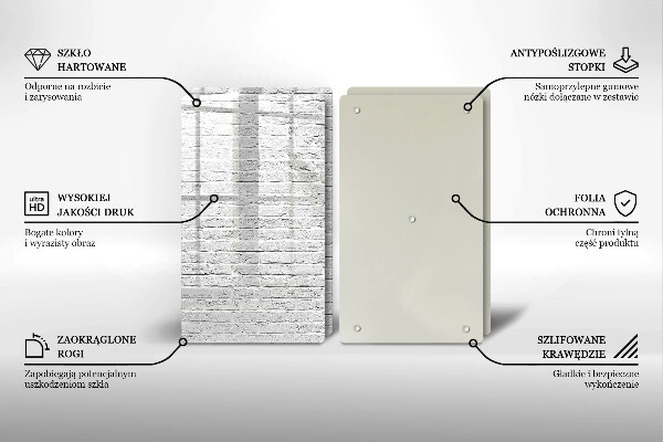 Placă sticla protectie aragaz Perete de cărămidă