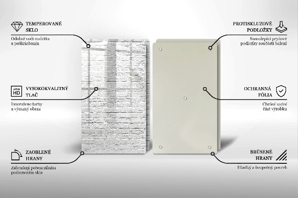 Placă sticla protectie aragaz Perete de cărămidă