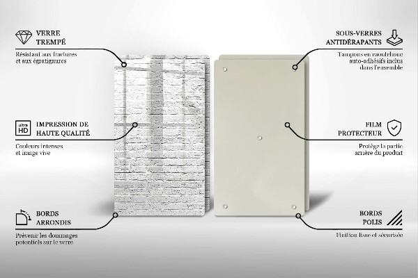 Placă sticla protectie aragaz Perete de cărămidă