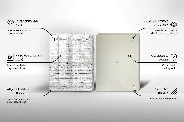 Placă sticla protectie aragaz Perete de cărămidă
